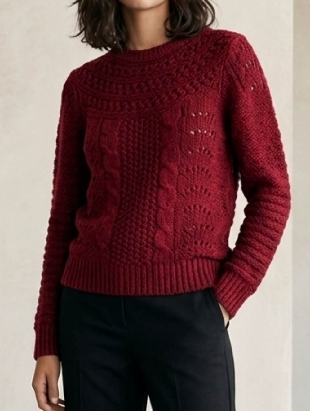 Ralph Lauren Pointelle Knit Sweater